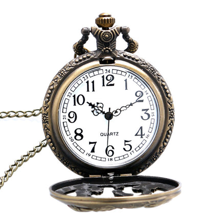 Men's Stylish Pocket Watch with Horse Pattern - wnkrs