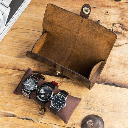 Retro 3 Slots Vintage Watch Case - wnkrs