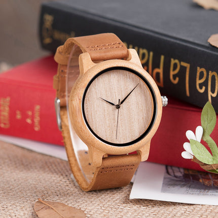 Cute Casual Quartz Wood Unisex Wristwatch - wnkrs