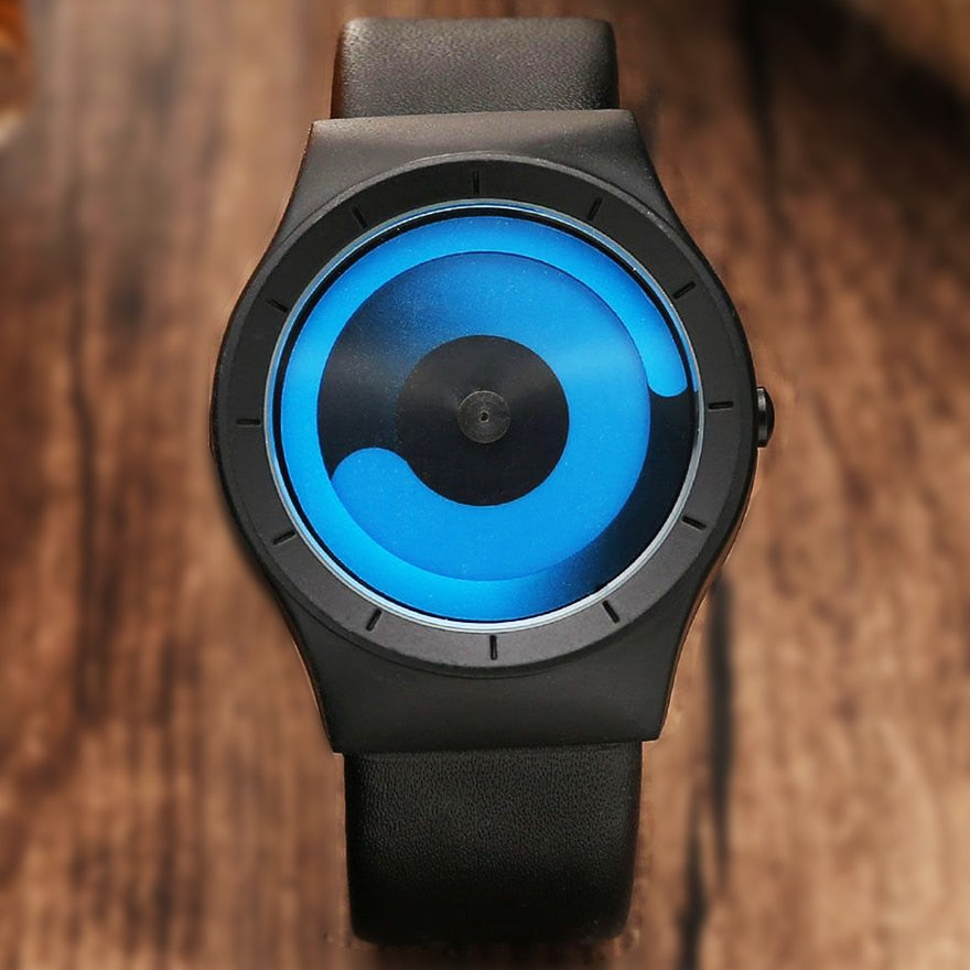 Creative Turntable Style Quartz Watch