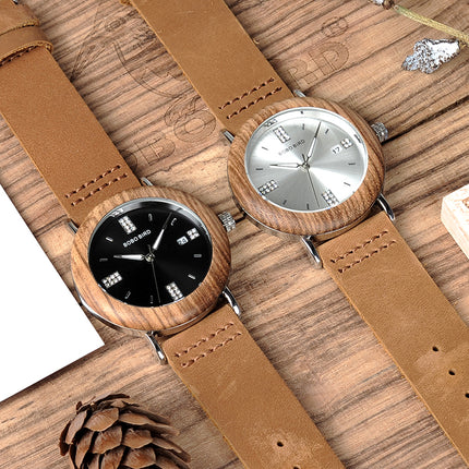 Unisex Wooden Watch with Calendar - wnkrs