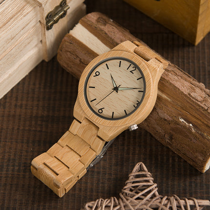 Timepieces Bamboo Band Quartz Watches - wnkrs