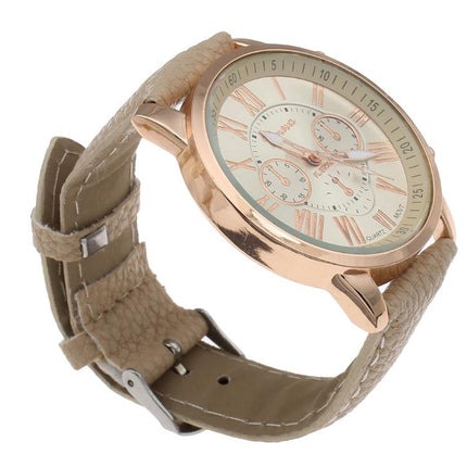 Unisex Fashion Faux Leather Quartz Watch - wnkrs