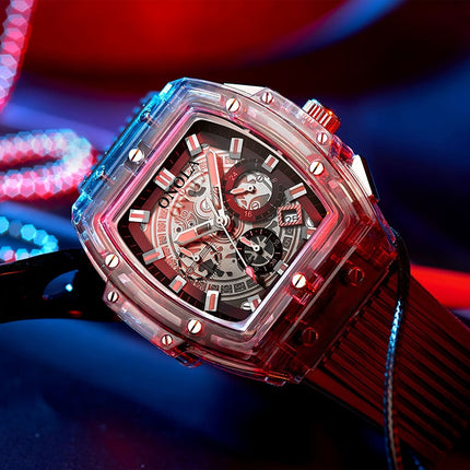 Textured Transparent Strap Sports Watches - wnkrs