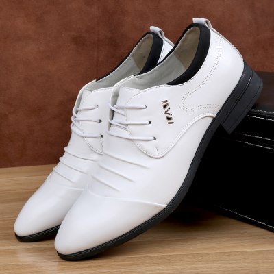 Men's Pointed Leather Formal Shoes - Wnkrs