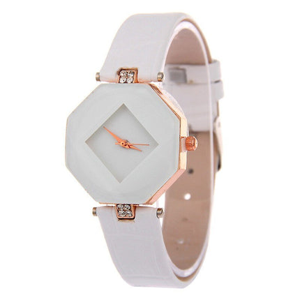 Women's Quartz Watch with Leather Band - wnkrs