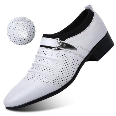 Men's Pointed Leather Formal Shoes - Wnkrs