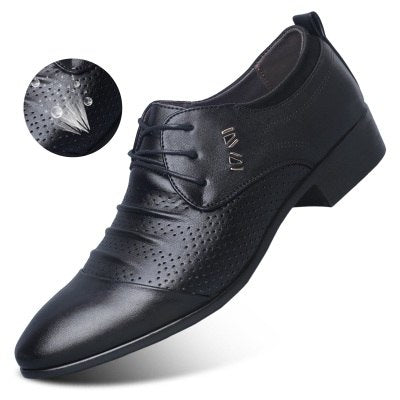 Men's Pointed Leather Formal Shoes - Wnkrs