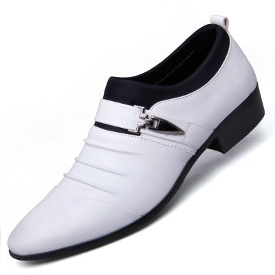 Men's Pointed Leather Formal Shoes - Wnkrs