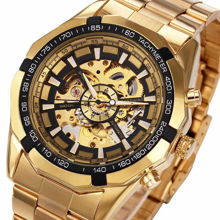 Cool Men's Skeleton Automatic Mechanical Watch - wnkrs
