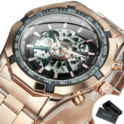 Cool Men's Skeleton Automatic Mechanical Watch - wnkrs