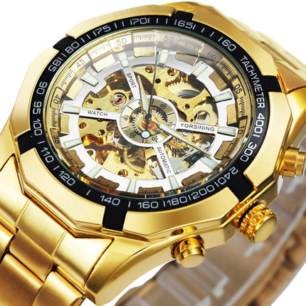 Cool Men's Skeleton Automatic Mechanical Watch - wnkrs