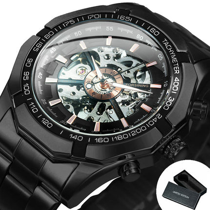 Cool Men's Skeleton Automatic Mechanical Watch - wnkrs