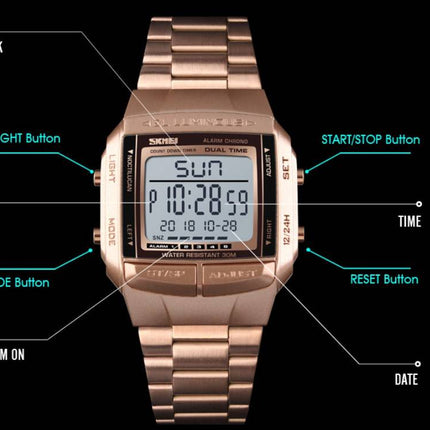 Men's Stainless Steel Sports Watch - wnkrs