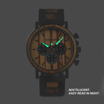 Men's Round Wooden Quartz Watch - wnkrs