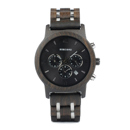 Men's Round Wooden Quartz Watch - wnkrs