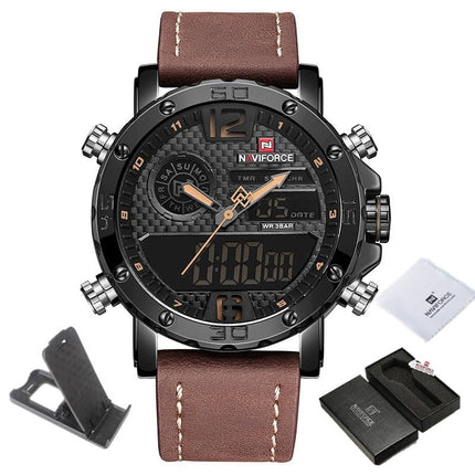 Casual Wristwatches for Men with Leather Strap - wnkrs