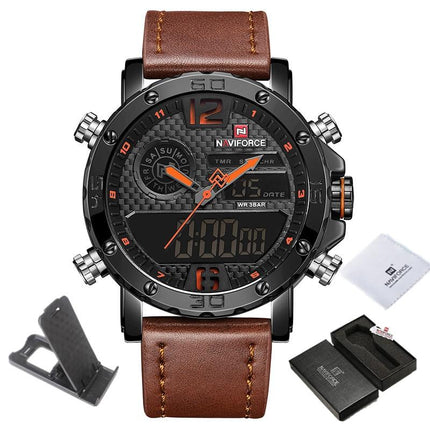 Casual Wristwatches for Men with Leather Strap - wnkrs