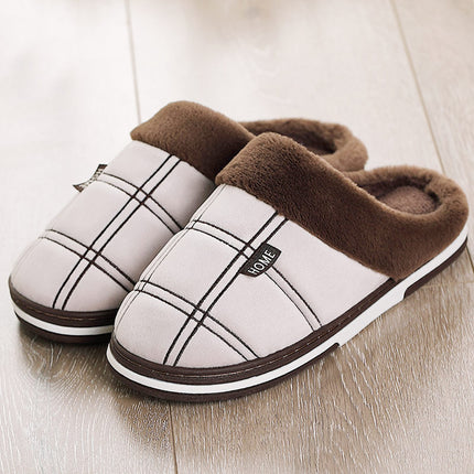 Men's Plaid Plush Slippers - Wnkrs