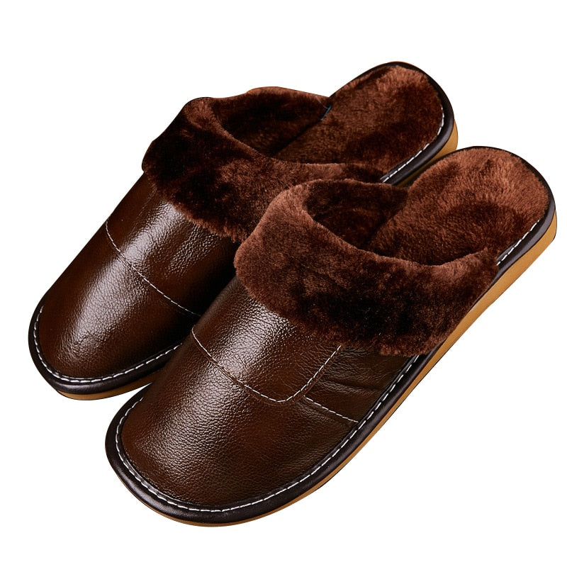 Men's Warm Plush Slippers