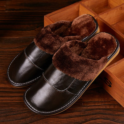 Men's Warm Plush Slippers - Wnkrs