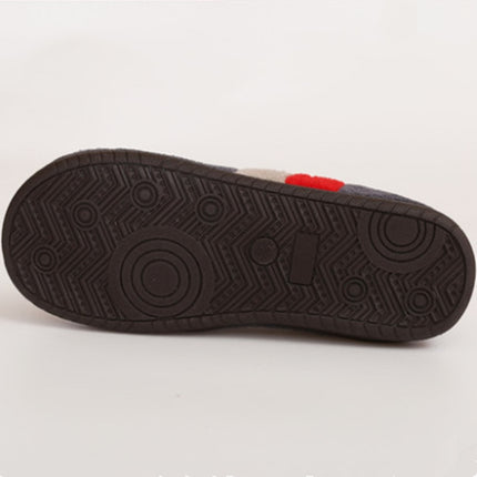 Men's Striped Plush Slippers - Wnkrs