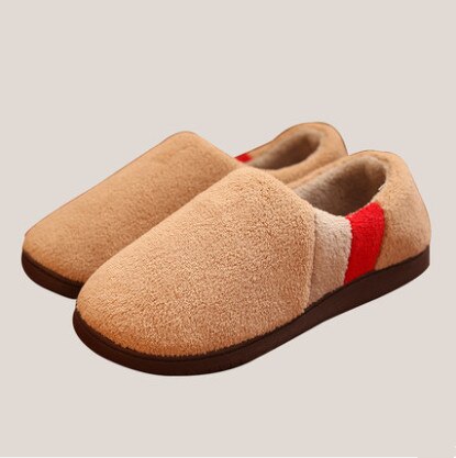 Men's Striped Plush Slippers - Wnkrs