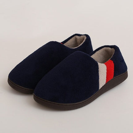 Men's Striped Plush Slippers - Wnkrs