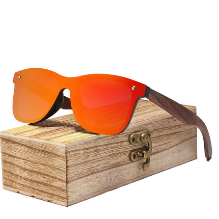 Men's Wooden Frame Polarized Sunglasses - wnkrs
