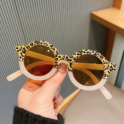 Vintage Leopard Round Sunglasses for Kids - Wnkrs