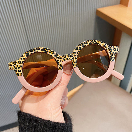 Vintage Leopard Round Sunglasses for Kids - Wnkrs