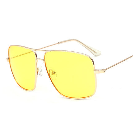 Women's Square Shaped Metal Glasses - Wnkrs
