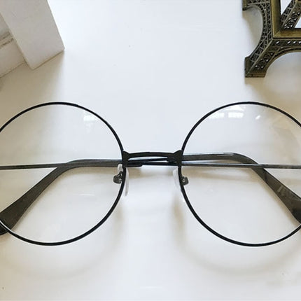 Retro Round Transparent Metal Glasses - Wnkrs