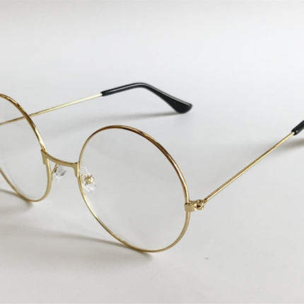 Retro Round Transparent Metal Glasses - Wnkrs