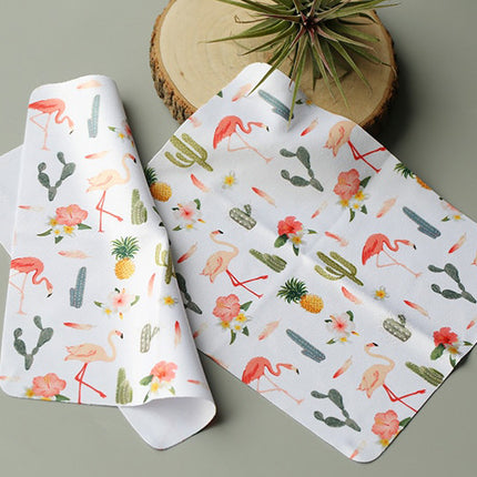 Set of 5 Microfiber Cleaning Cloths for Eyeglasses with Cute Prints - wnkrs