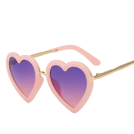 Fashion Girl`s Heart Shaped UV 400 Sunglasses - Wnkrs