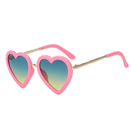 Fashion Girl`s Heart Shaped UV 400 Sunglasses - Wnkrs