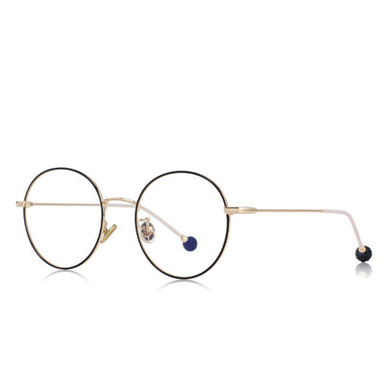 Women's Fashion Round Retro Glasses - Wnkrs