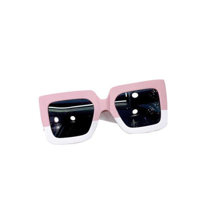 Retro Square Leopard Color-Block Sunglasses for Kids - Wnkrs