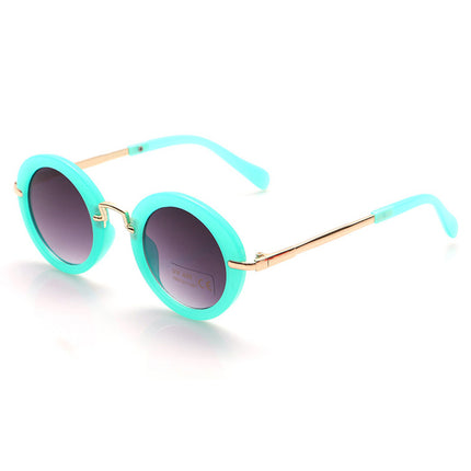 Fashion Girl`s Round Shape Sunglasses - Wnkrs