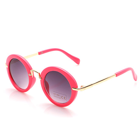 Fashion Girl`s Round Shape Sunglasses - Wnkrs