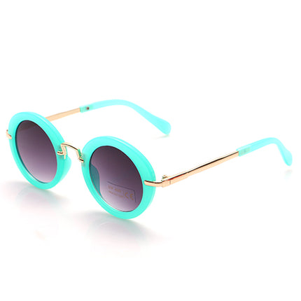 Fashion Girl`s Round Shape Sunglasses - Wnkrs