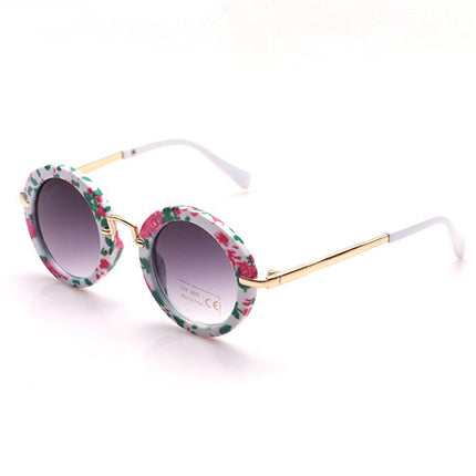 Fashion Girl`s Round Shape Sunglasses - Wnkrs