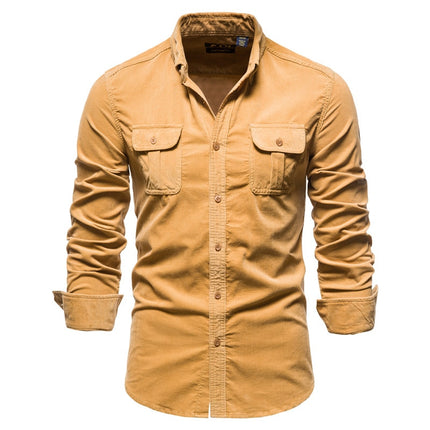 Men's Casual Velour Shirt - Wnkrs