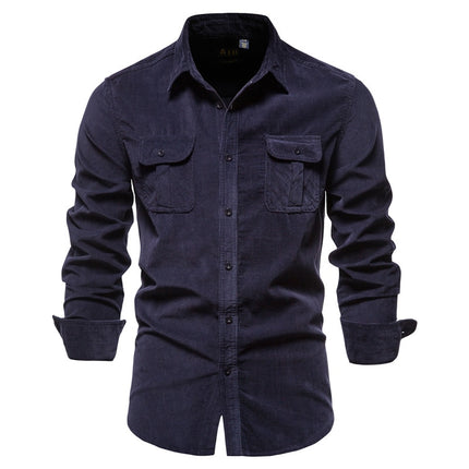 Men's Casual Velour Shirt - Wnkrs