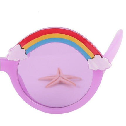 Girls Round Rainbow Sunglasses - Wnkrs