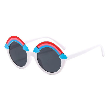 Girls Round Rainbow Sunglasses - Wnkrs