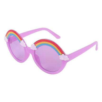 Girls Round Rainbow Sunglasses - Wnkrs