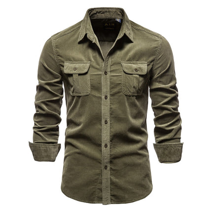 Men's Casual Velour Shirt - Wnkrs