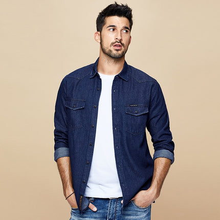Men's Cotton Denim Shirt - Wnkrs